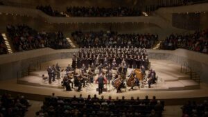Filmbilder aus dem Projekt Carl-Philipp-Emanuel-Bach-Chors in der Elbphilharmonie