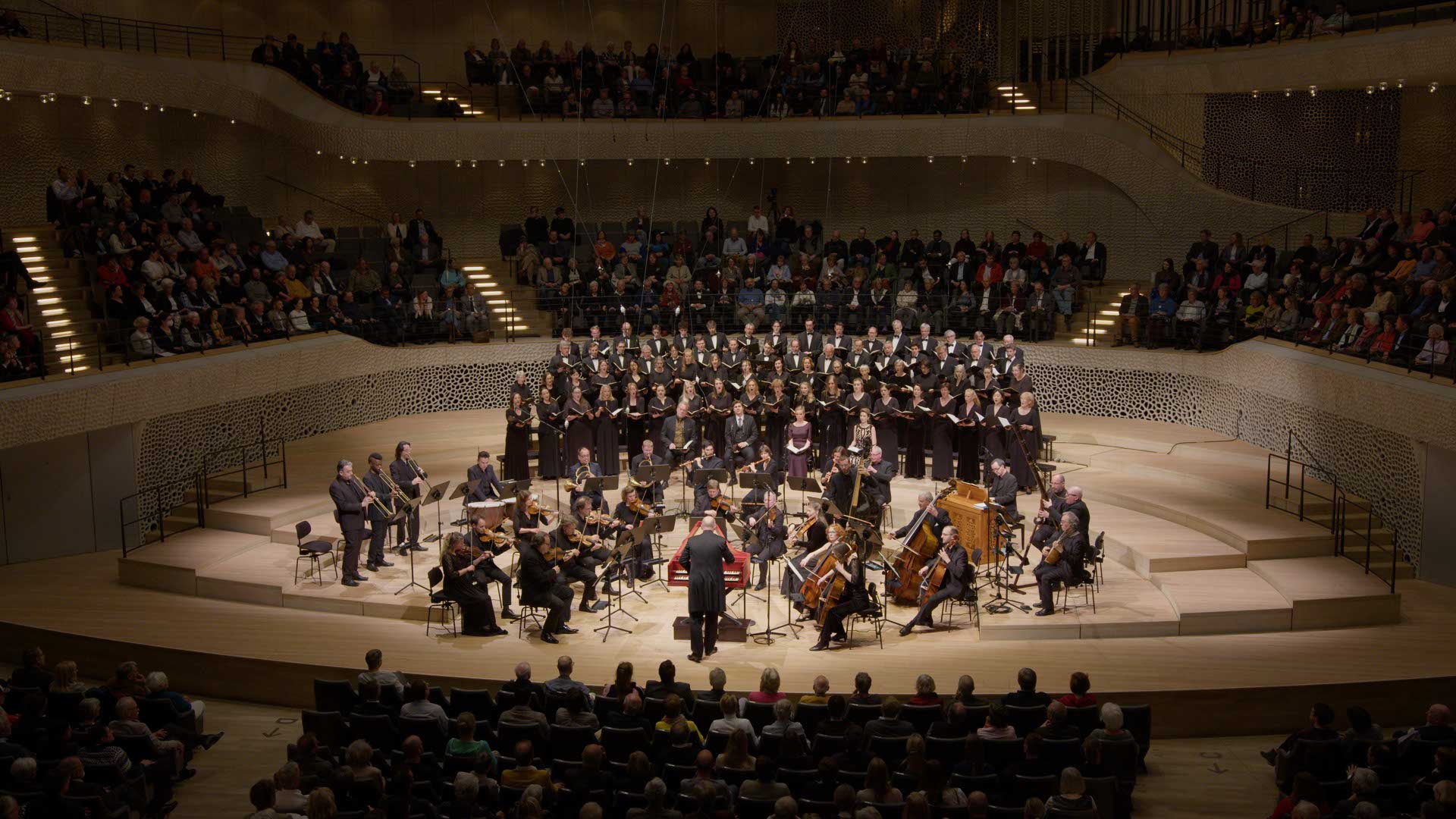 Filmbilder aus dem Projekt Carl-Philipp-Emanuel-Bach-Chors in der Elbphilharmonie